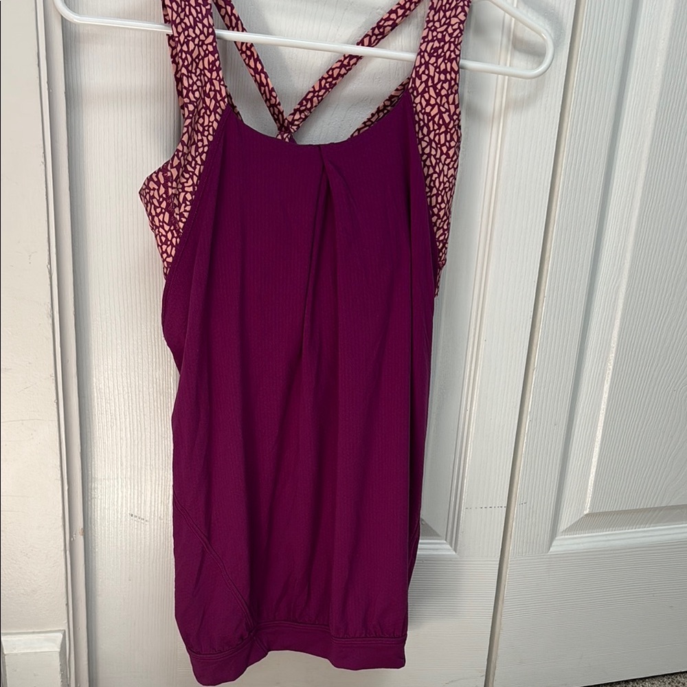 Lululemon Athletica Pink Sleeveless Backless Tank Top